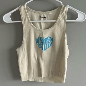 Playboy cropped tank